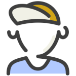 7130587 driver man delivery user worker icon