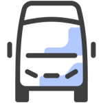 7130600 delivery logistics minibus courier express icon